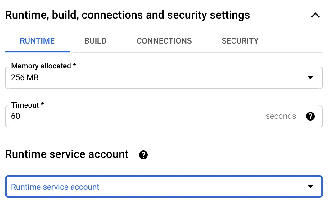 Service account and IAM roles for the VM scheduler function